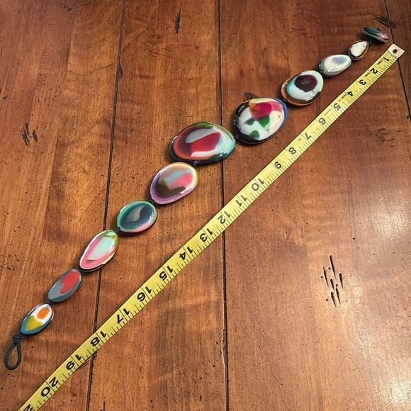 Jackie Brazil "Riverstones" Necklace. - Picture 6 of 6